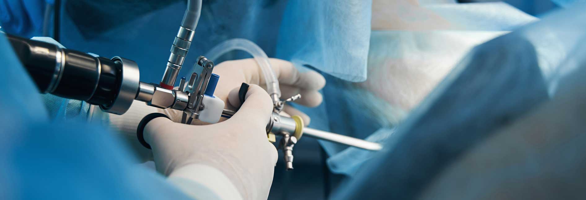Surgery using endoscopy equipment